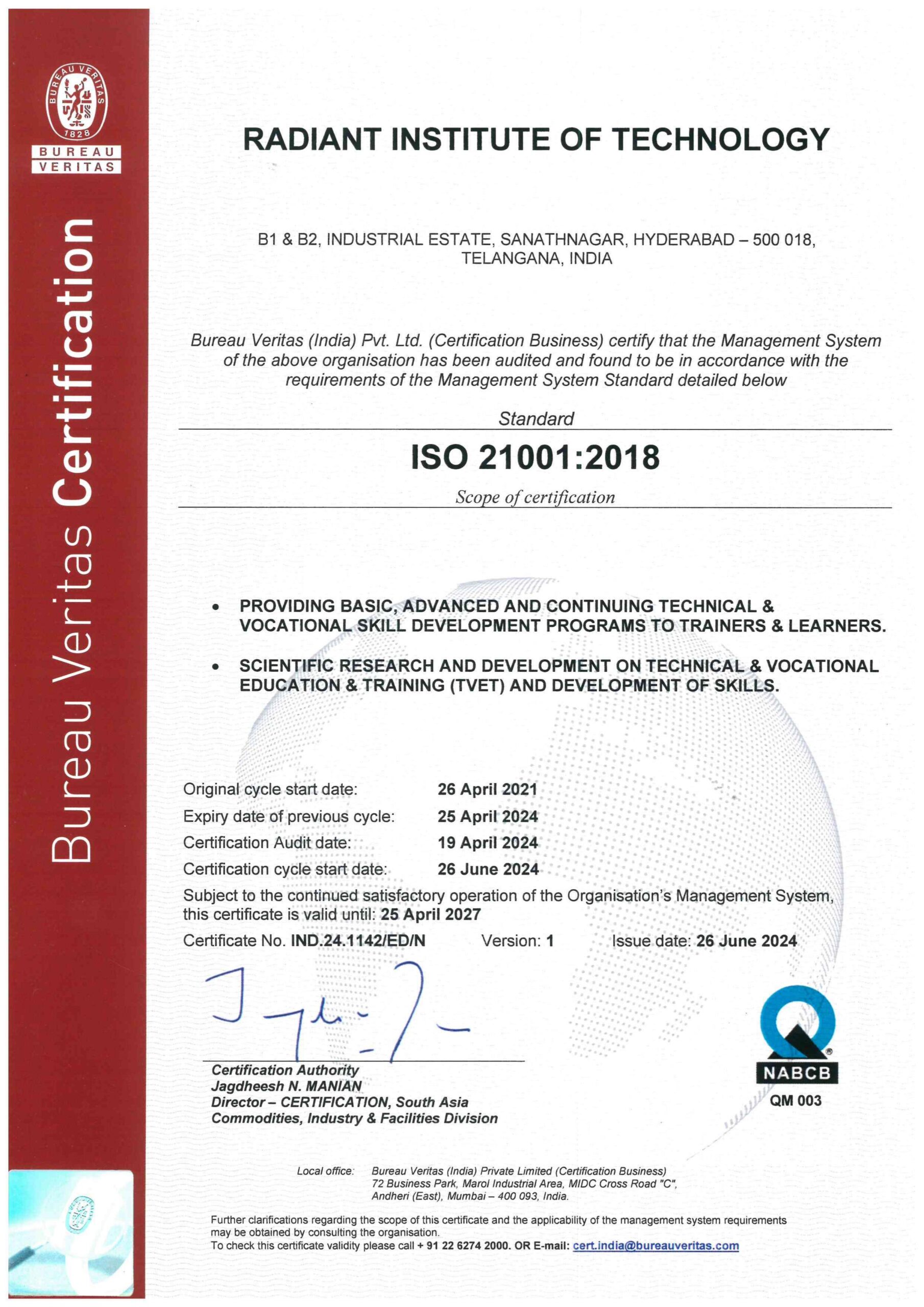 ISO 21001